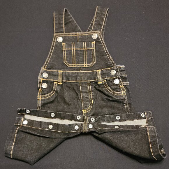 Carter's Denim Overalls 6 Months /The Children's Place Dinosaur Shirt 3-6 Months - Picture 4 of 15